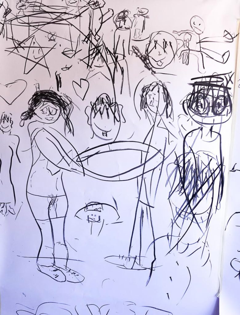 Dessin d'enfant d'une résidence PasSages